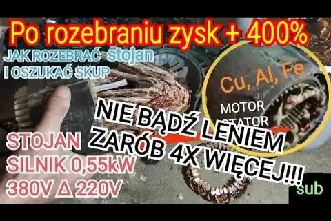 Jak rozebrać silnik elektryczny z miedzi - krok po kroku bez błędów